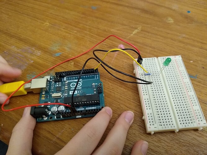 C1 - Pin 1 when USB is out does not light LED
