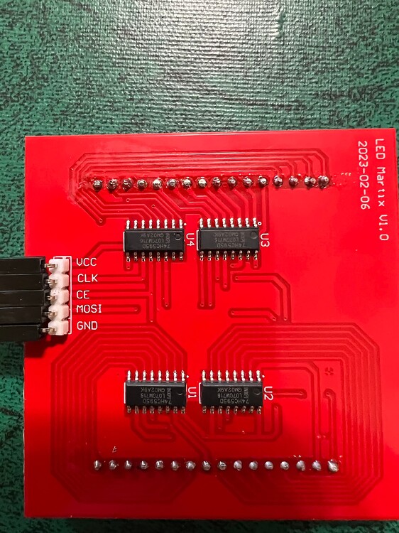 Controlling an 8x8 RGB LED matrix using SPI - LEDs and Multiplexing ...
