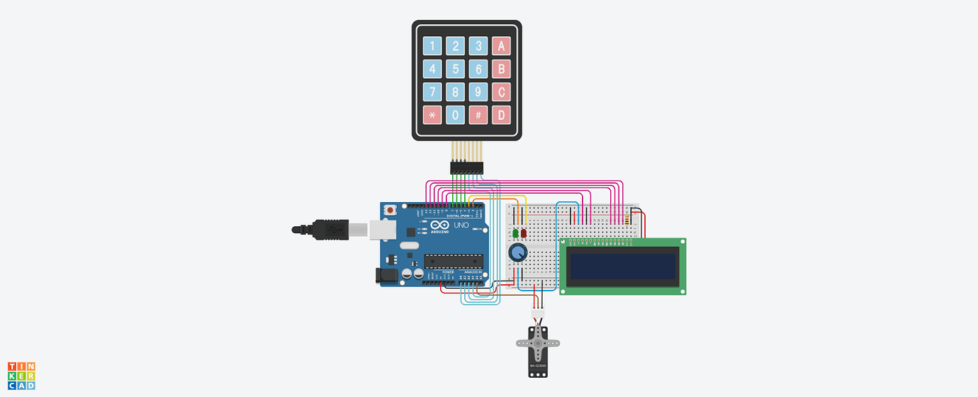 Security door made with (keypad + lcd+ servo) - Programming - Arduino Forum