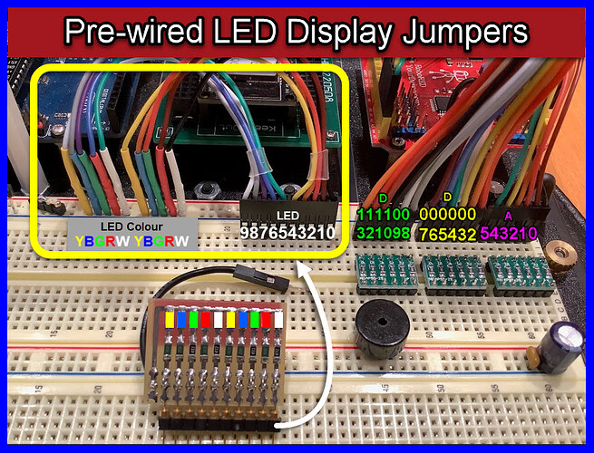 LED Display X10 with Prewired Jumpers A