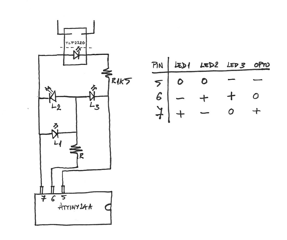 4 LEDs with 3 Pins - General Electronics - Arduino Forum
