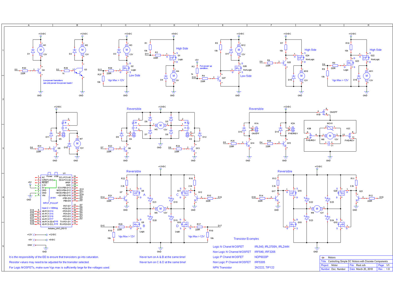 Resistor configuration on MOSFET high side/low side switches General
