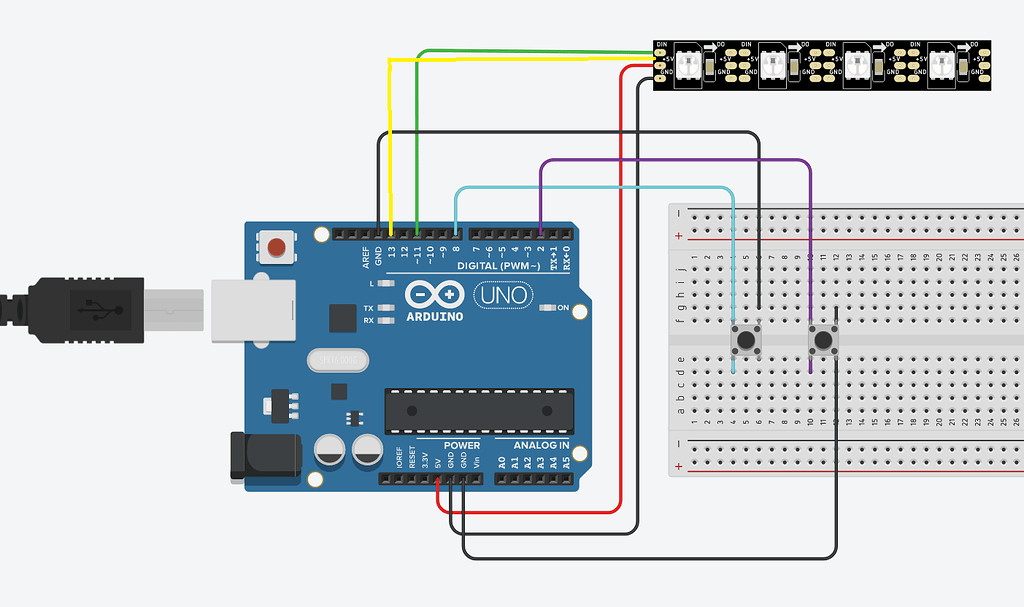 Utilisation des boutons poussoirs et leds apa102 - Français - Arduino Forum