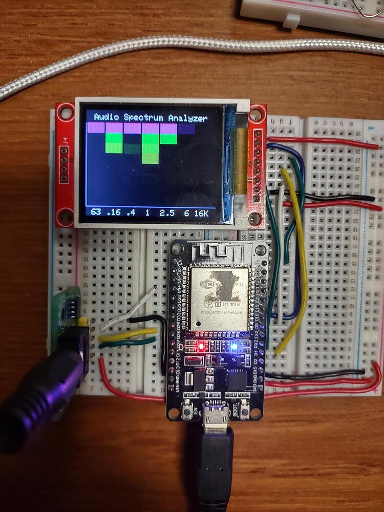 Audio Analyzer does not decay the spectrum - Programming - Arduino Forum