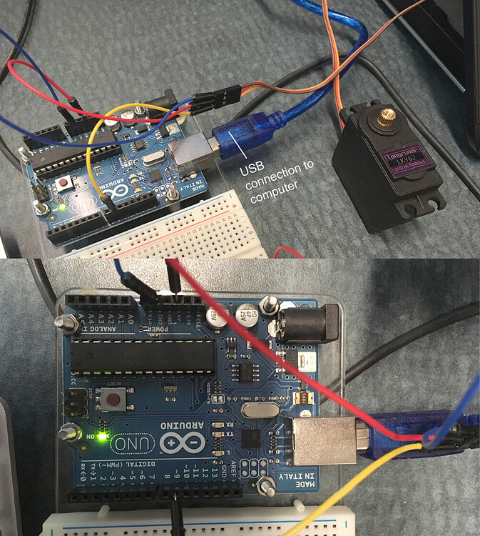 Experiencing servo jitter when powered from AC adapter Motors