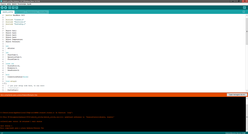 error: ld returned 1 exit status - Programming - Arduino Forum
