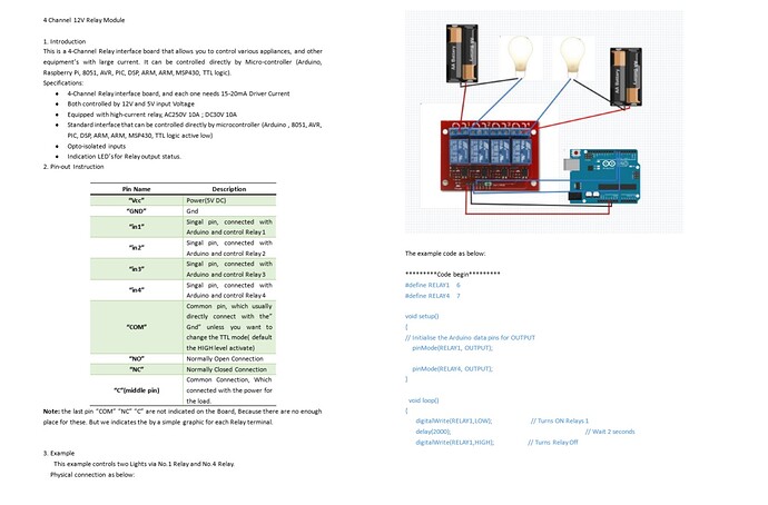 4 Channel Relay Not Switching. - General Guidance - Arduino Forum