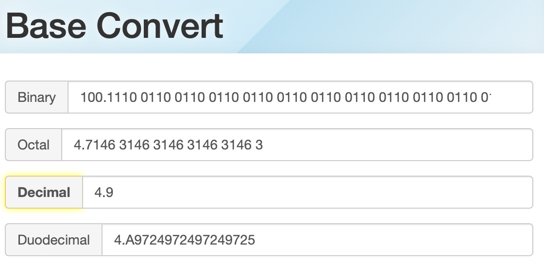 Numerical Conversion from Base12 to Base10 using Strings & Floating