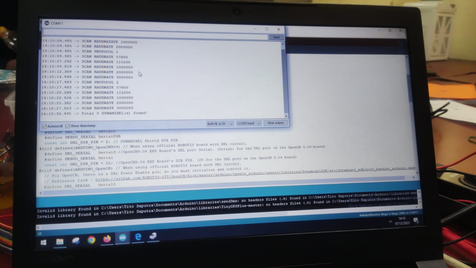 My Servo Dynamixel ax 12-1 Cant Read or Move - Robotics - Arduino Forum