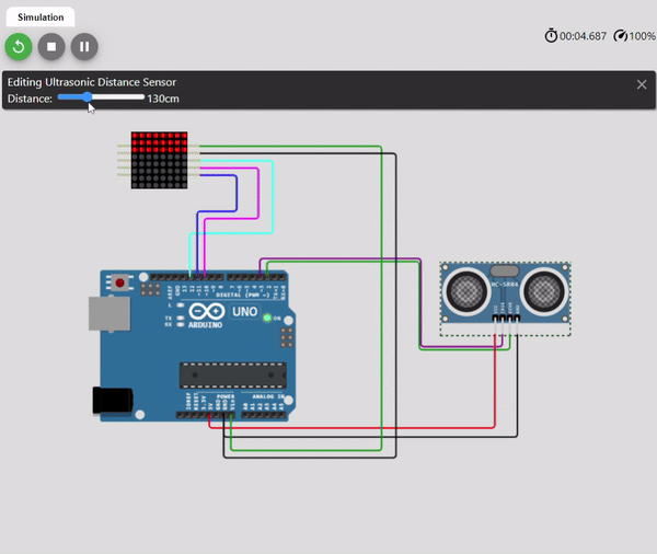 ultrasonicwithLEDmatrix-WokwiESP32STM32ArduinoSimulator2-ezgif.com-video-to-gif-converter