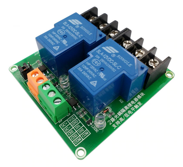 Will this 2-channel relay isolate an arduino input and run a 12VD/10A ...