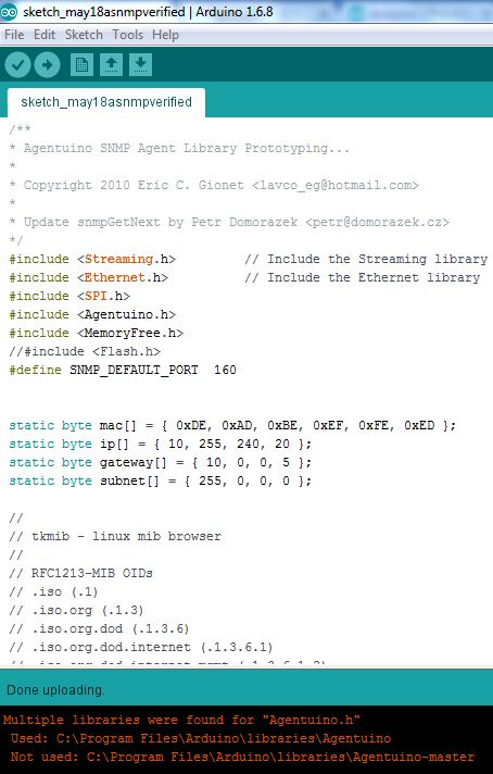 Arduino SNMP - Programming Questions - Arduino Forum