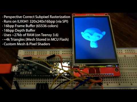 3D Graphics on Teensy & ILI9341 - Showcase - Arduino Forum