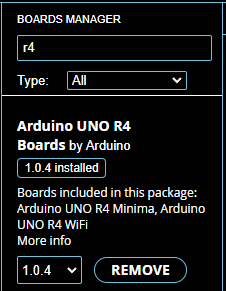 Arduino IDE Board for Arduino UNO R4 Minima - Uploading - Arduino 