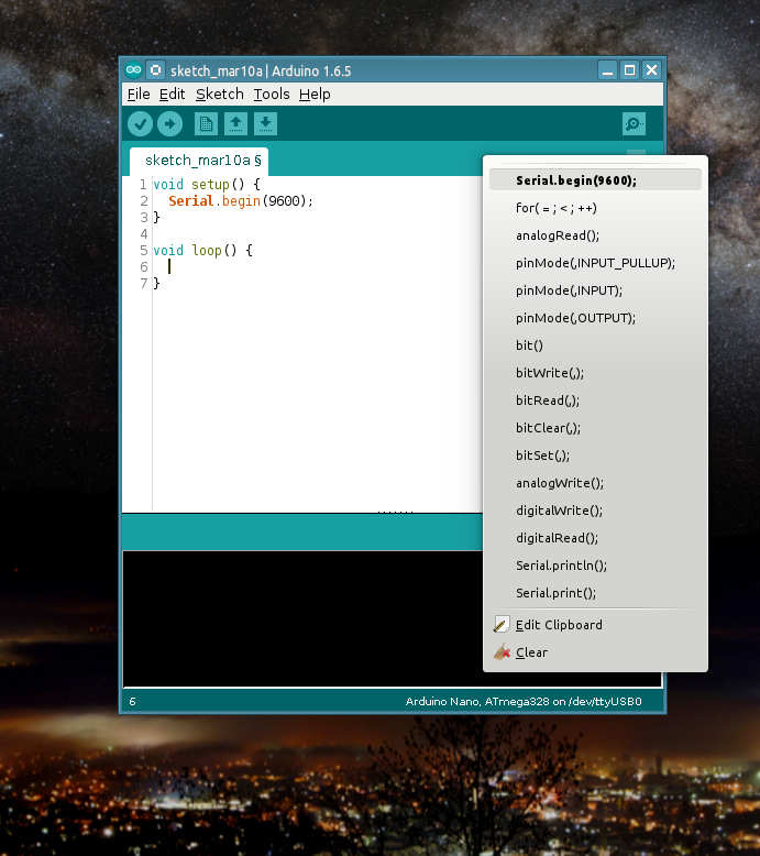 Frequently used commands picker - Libraries - Arduino Forum