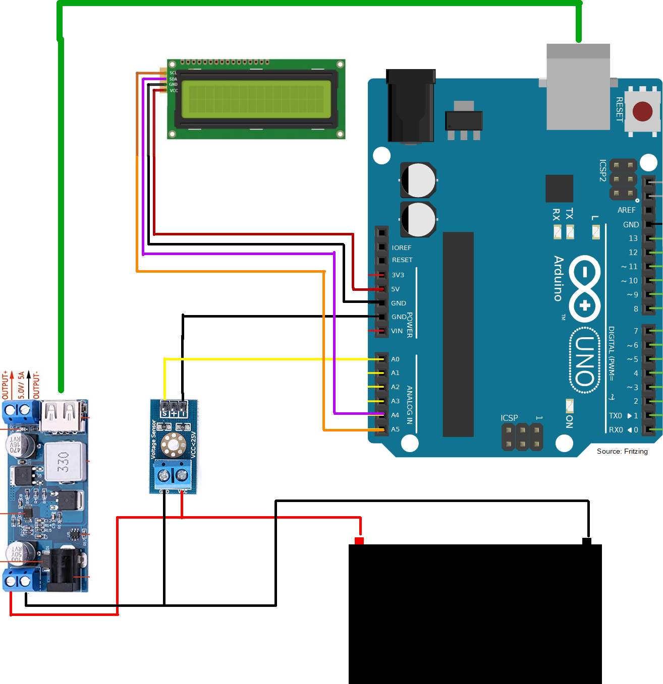 Digital voltmeter to monitor two boat batteries - Project Guidance ...