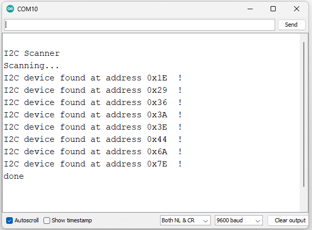I2C Scanner - Plug and Make Kit