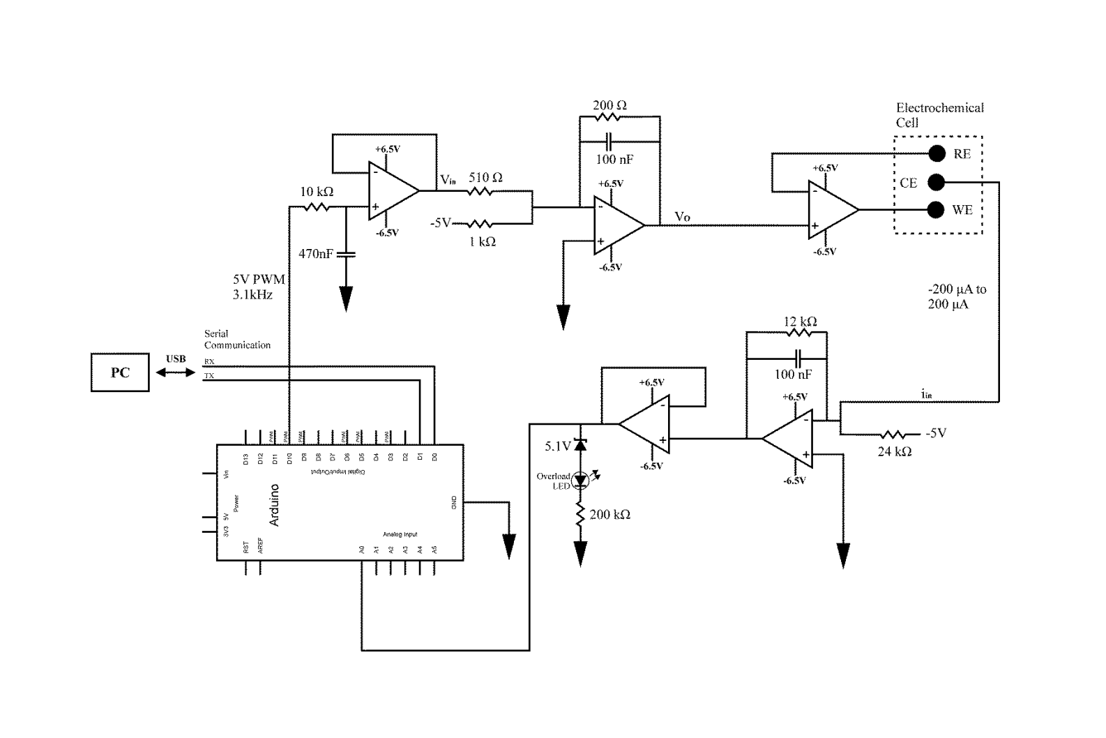 Arduino-Based Potentiostat for Amperomtery - General Electronics ...