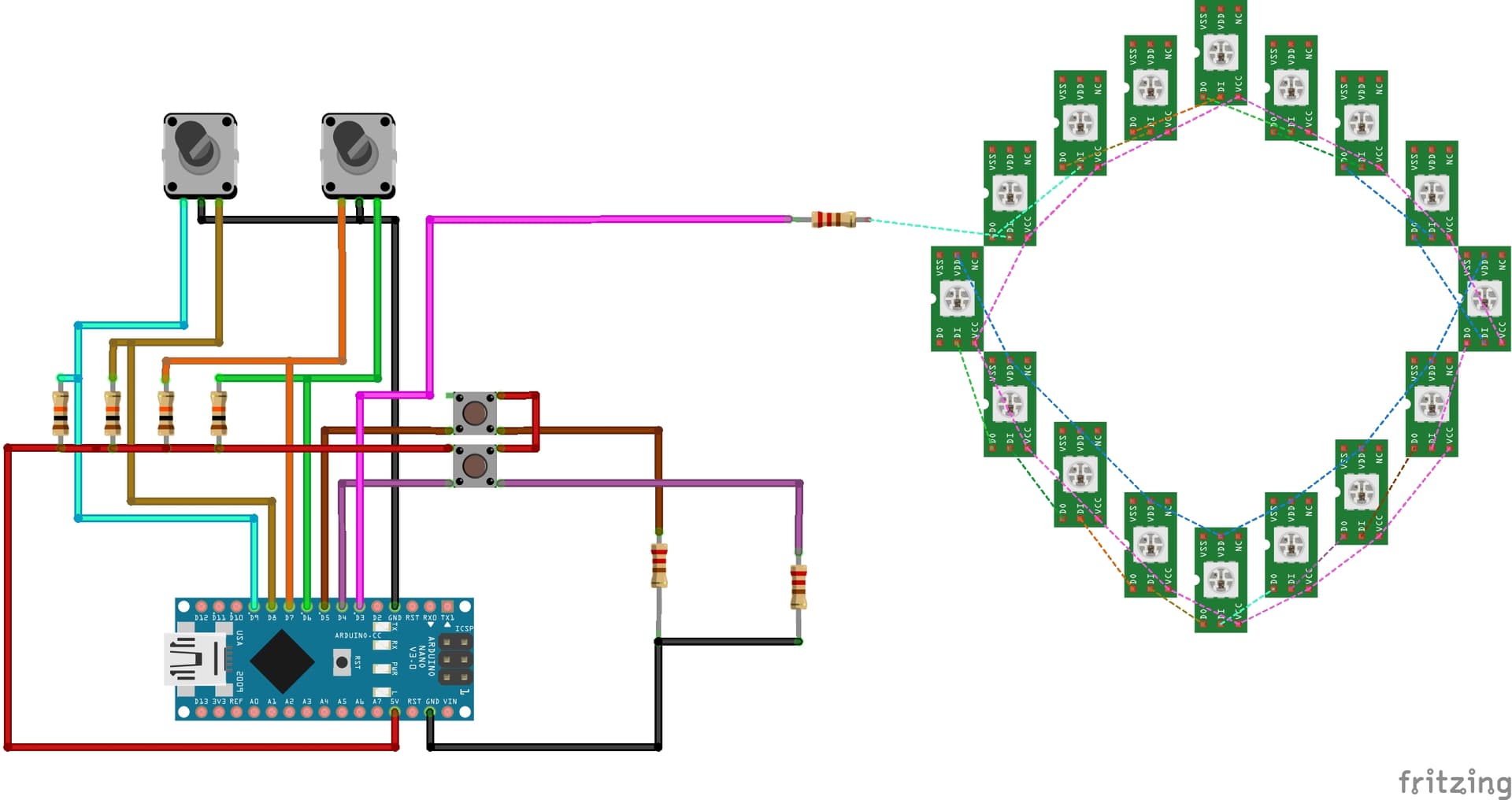 Запрос на создание скетча ws2812b кольцо - Русский - Arduino Forum