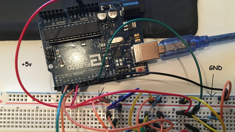When circuit connected by both GND and 5V stops - General Electronics ...
