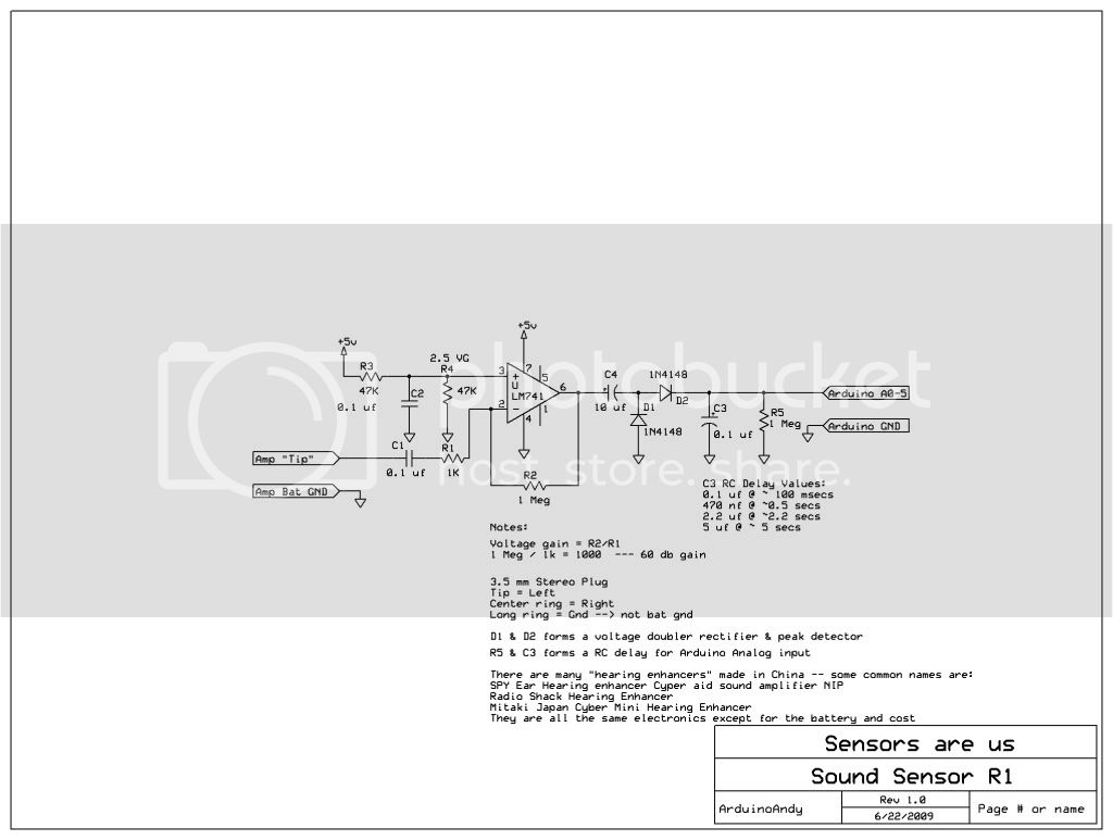 Sound Sensor for the Arduino? - Interfacing - Arduino Forum