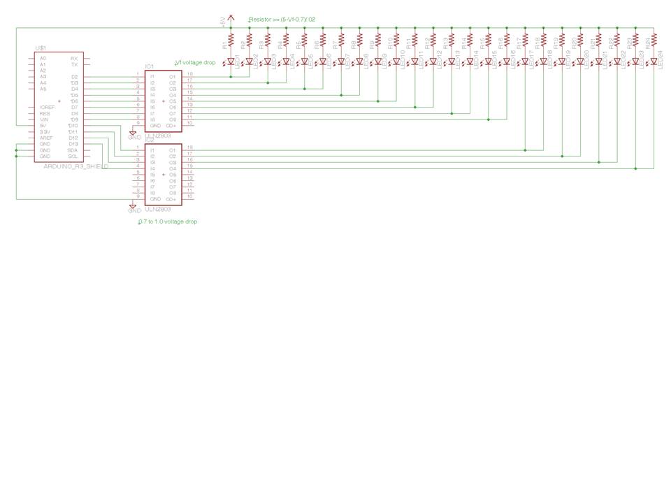 how to build 24(12*2)led array - LEDs and Multiplexing - Arduino Forum