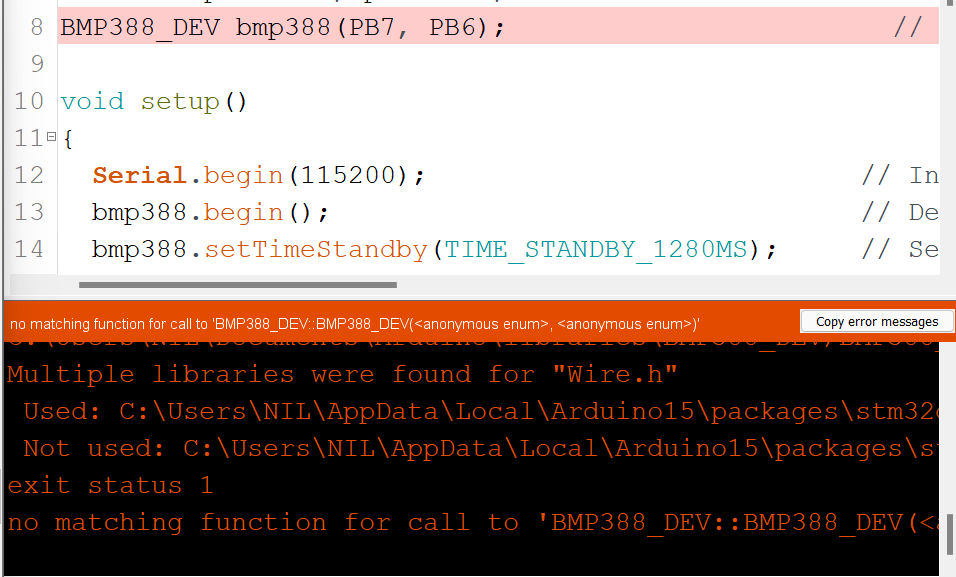 How to use bmp388 with stm32 - Programming Questions - Arduino Forum
