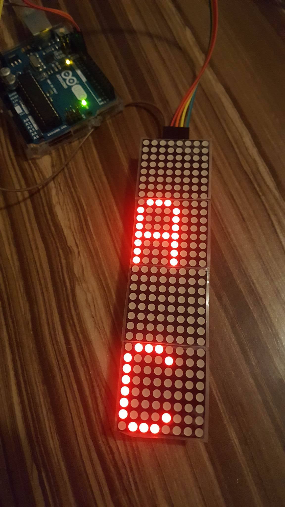 8x32 LED Max2719 vertically stacked - LEDs and Multiplexing - Arduino Forum
