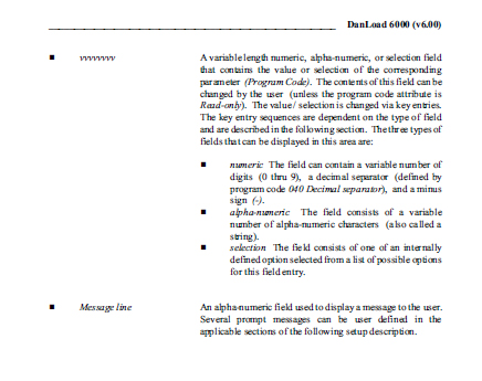 manual display C