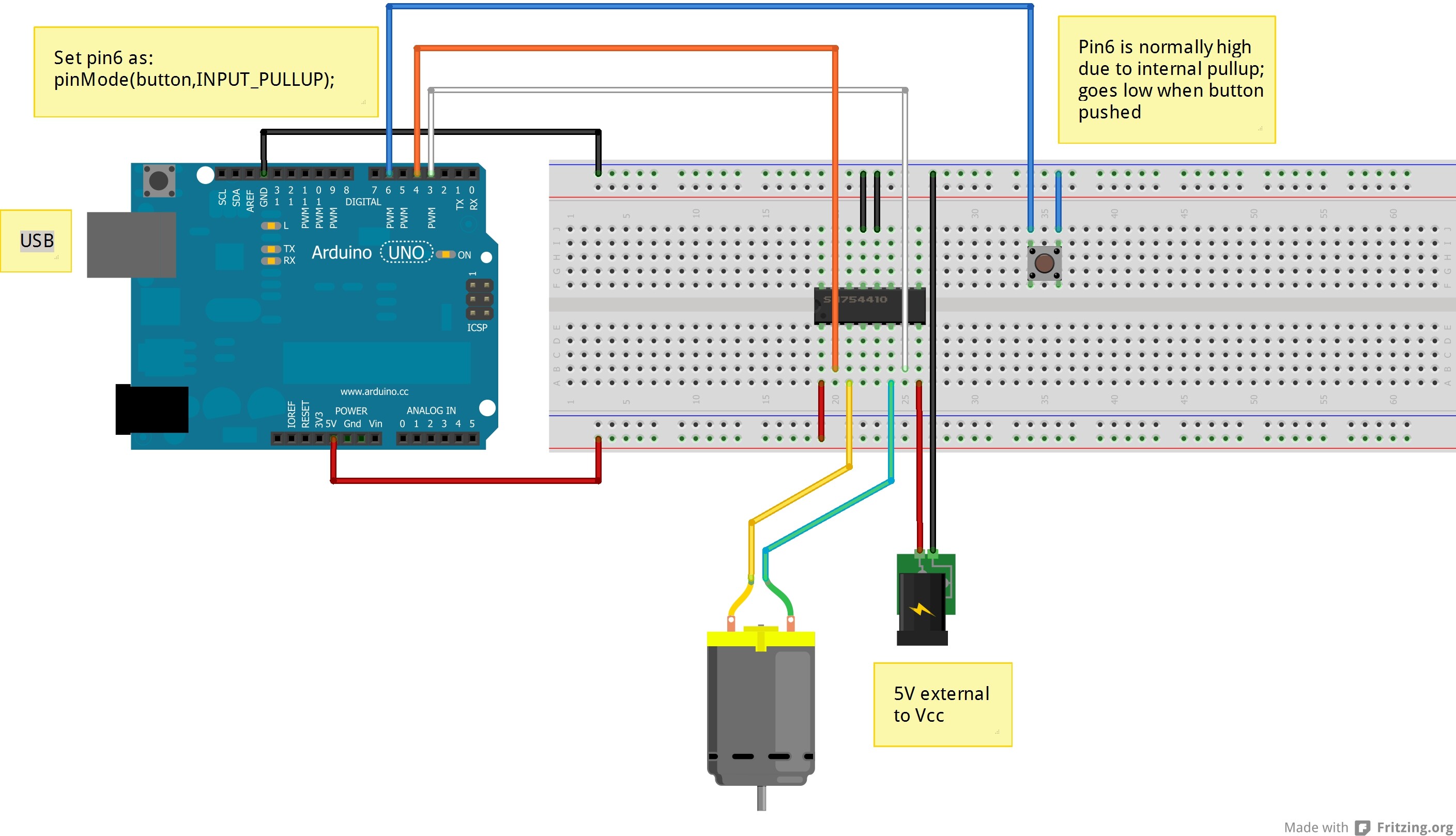 Controlling DC motors direction with L293D issue - Motors, Mechanics ...
