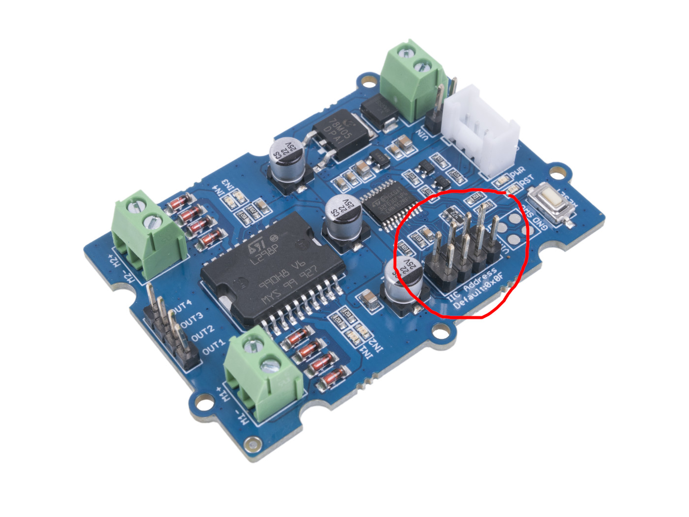 How to set I2C address of the latest Grove Seed Studio I2C Motor Driver ...