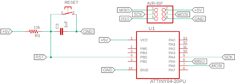 How to make the circuit for programming ATTINY44A ? - General Guidance ...