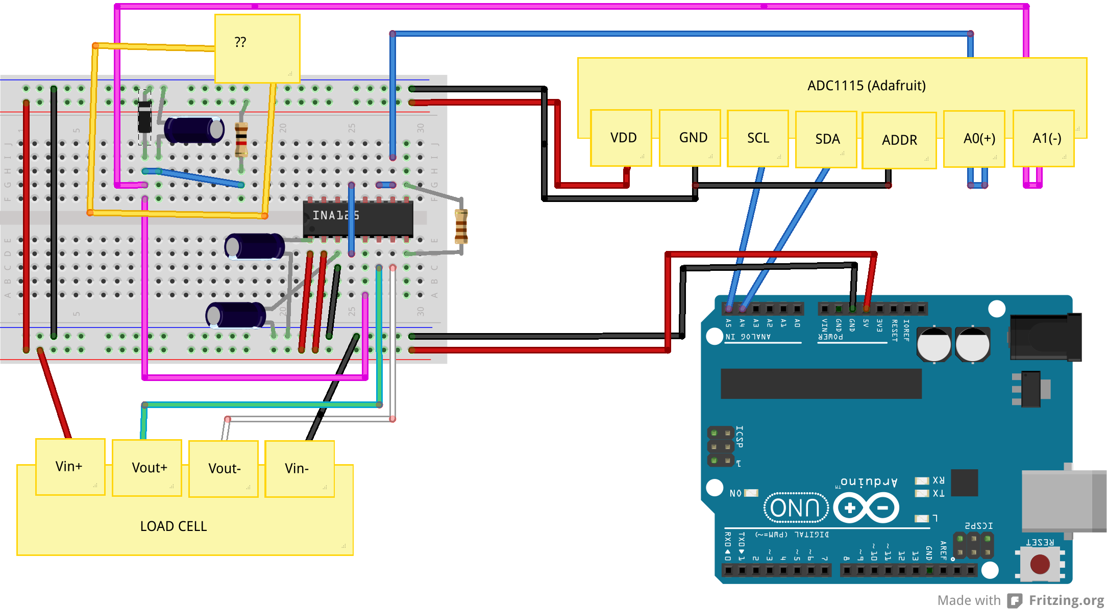 Help - ADC1115 with external op-amp - Sensors - Arduino Forum