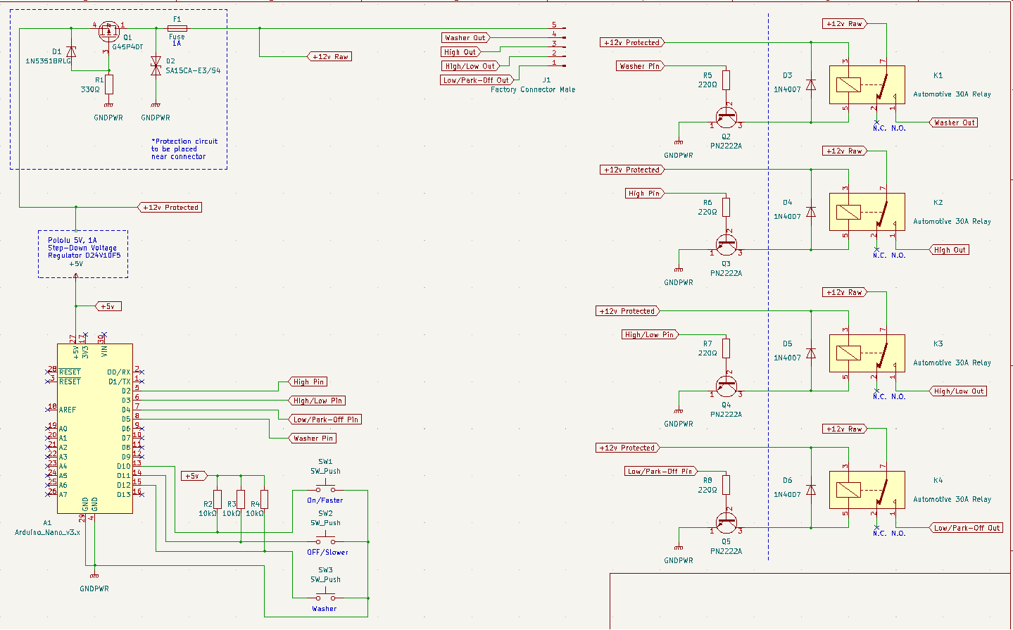 Optocoupler + 12v automotive relay control circuit parts help and ...