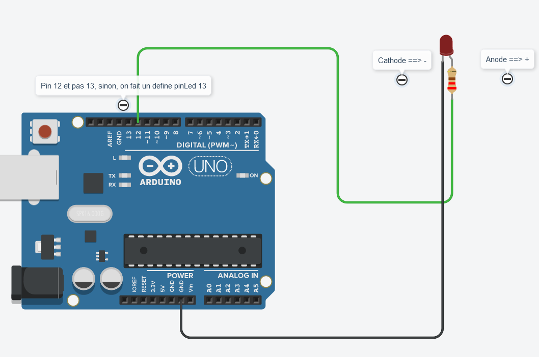 [RESOLU] Problème clignotement led - Français - Arduino Forum