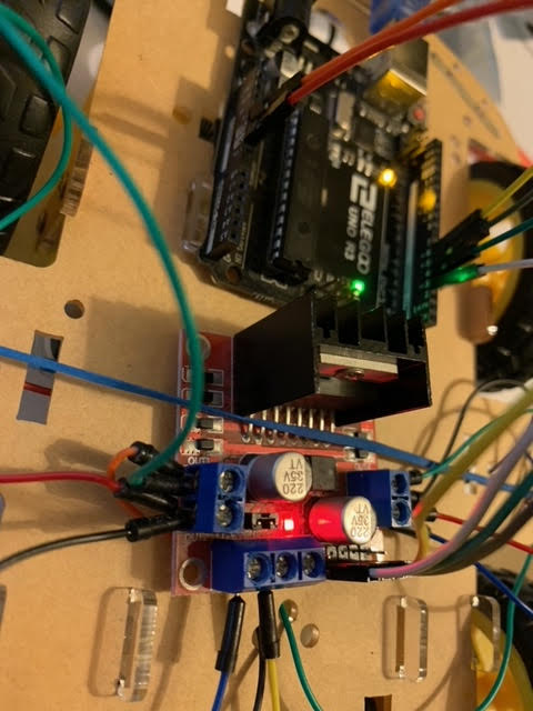 When using the L298n for the arduino car project no voltage is coming ...