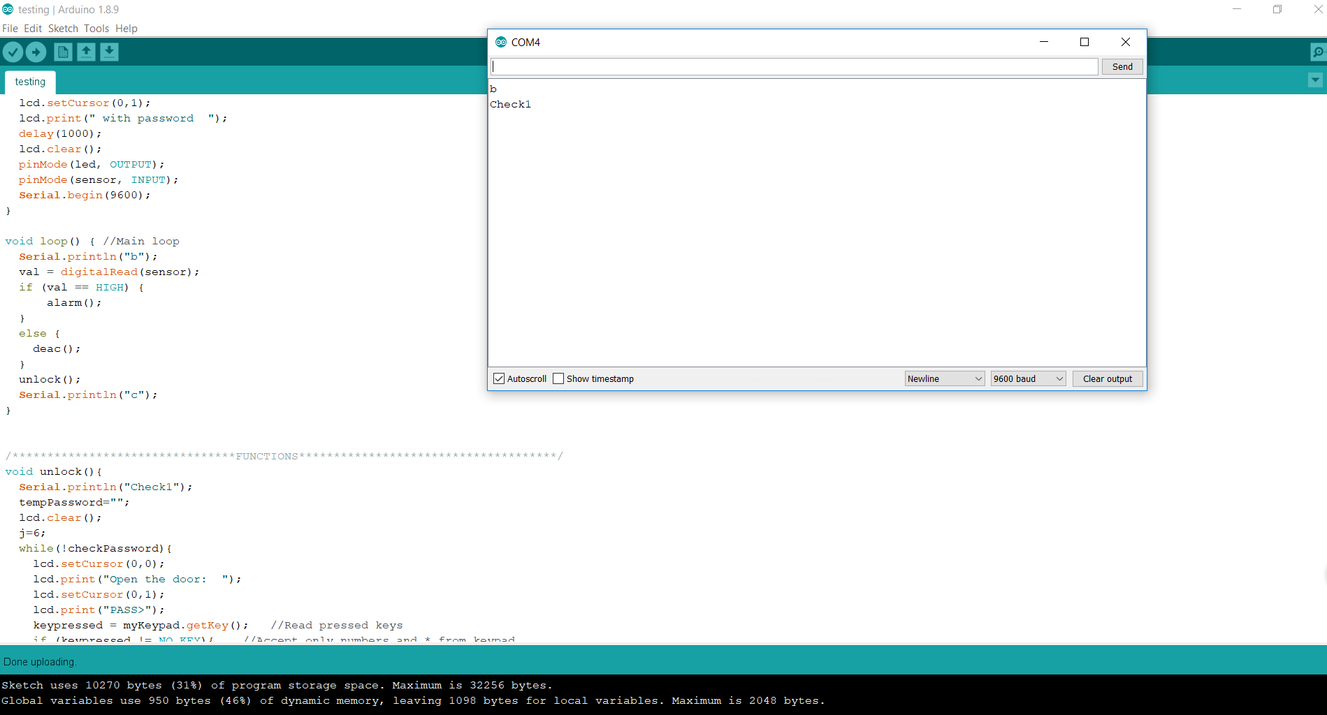 PIR motion sensor with password system - Page 2 - Programming - Arduino ...