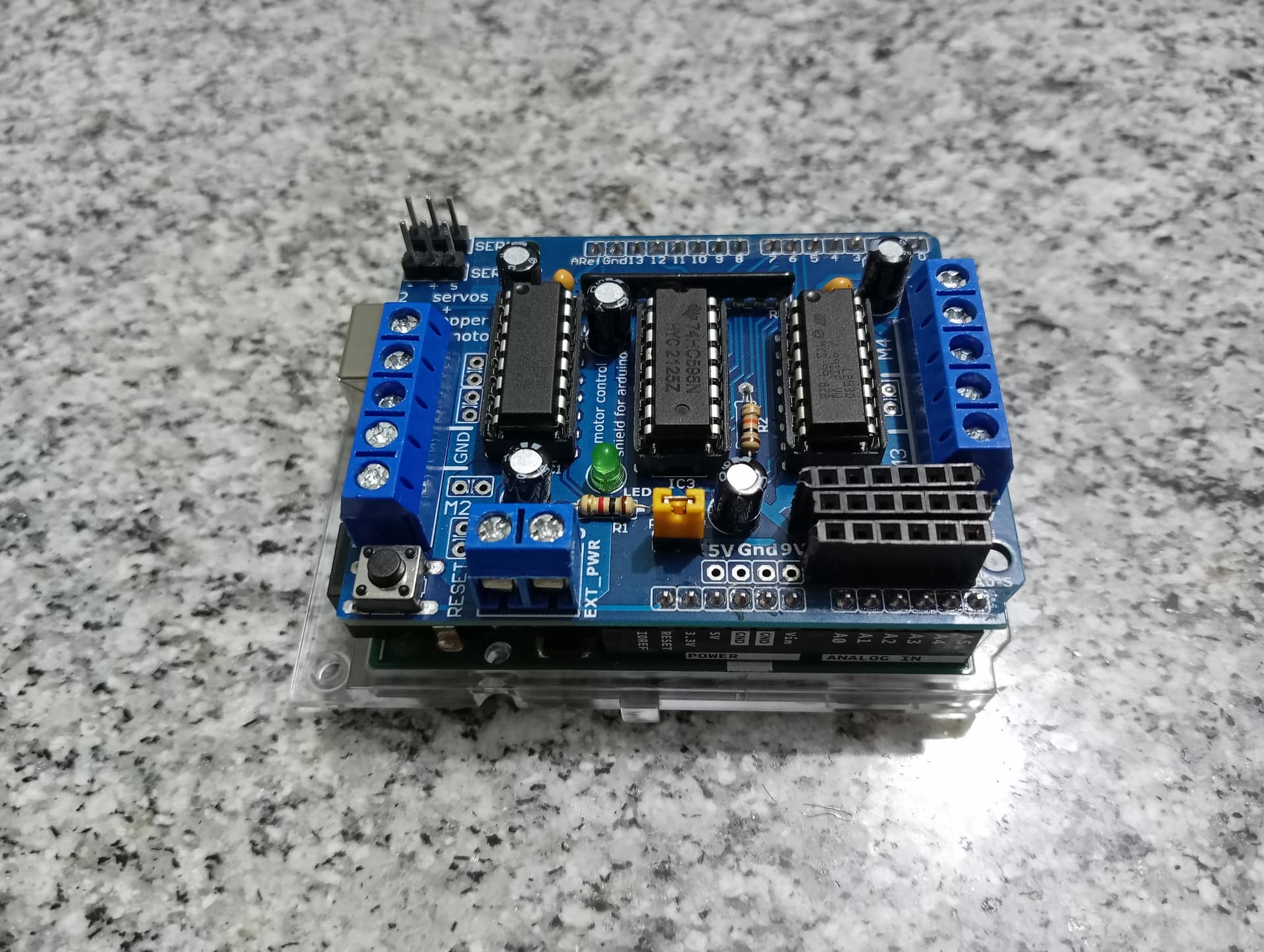 74HC595 on adafruit motor shield v1 overheating issue - Motors ...