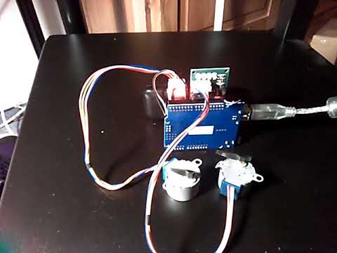 Use ULN2003 type stepper driver boards with only 2 breadboard cables ...