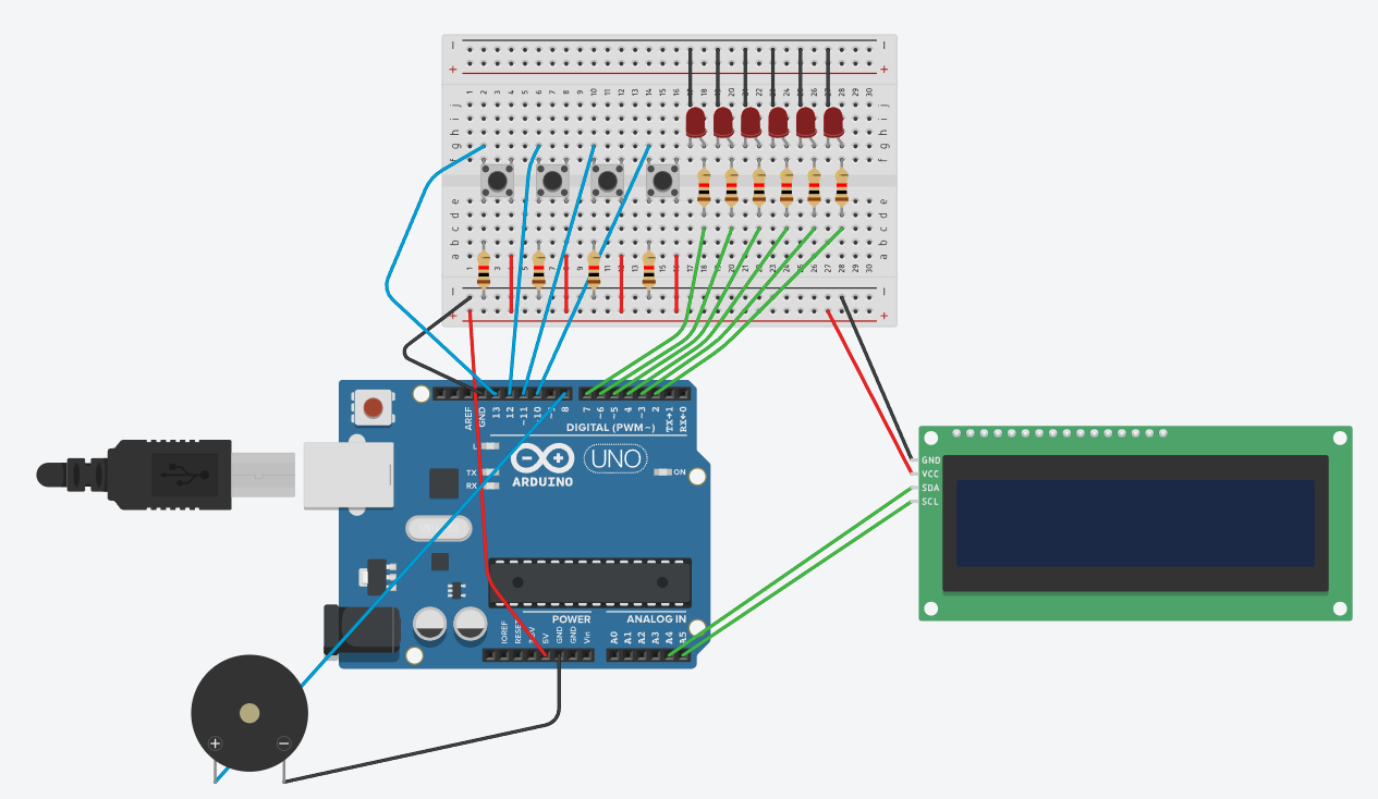 Code changes with the use of buttons - LEDs and Multiplexing - Arduino ...