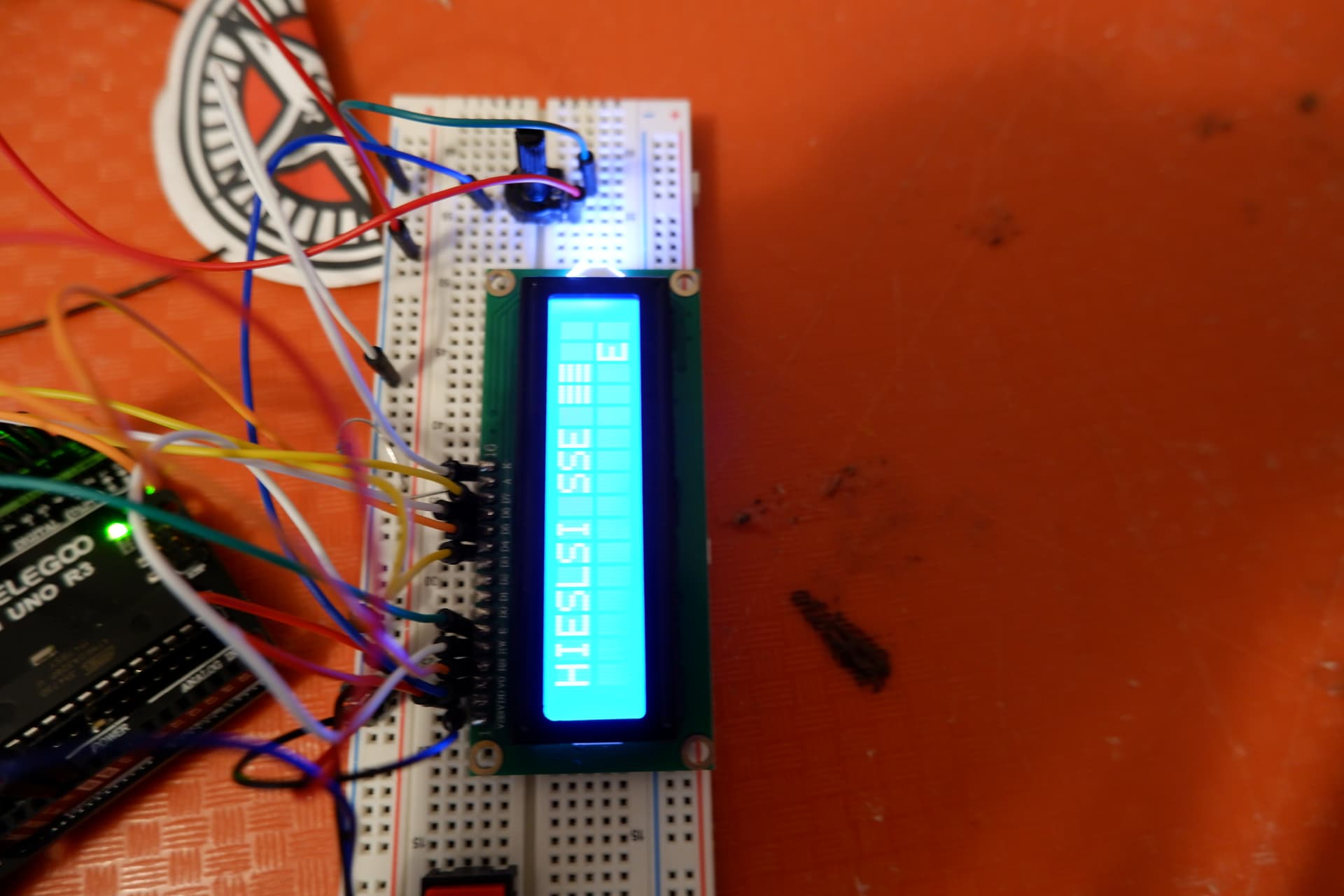 Morse Code Translator unexpectedly printing new line to LCD, and other ... image.