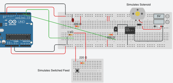 Controlling a Solenoid to push-pull once when input is high or low ...