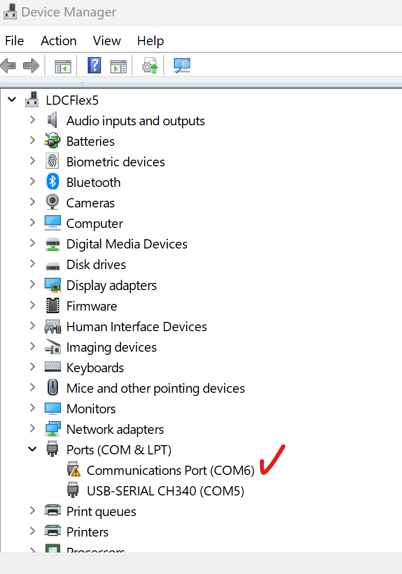 Is there an IDE action to "disconnect" USB comms? Interfacing w