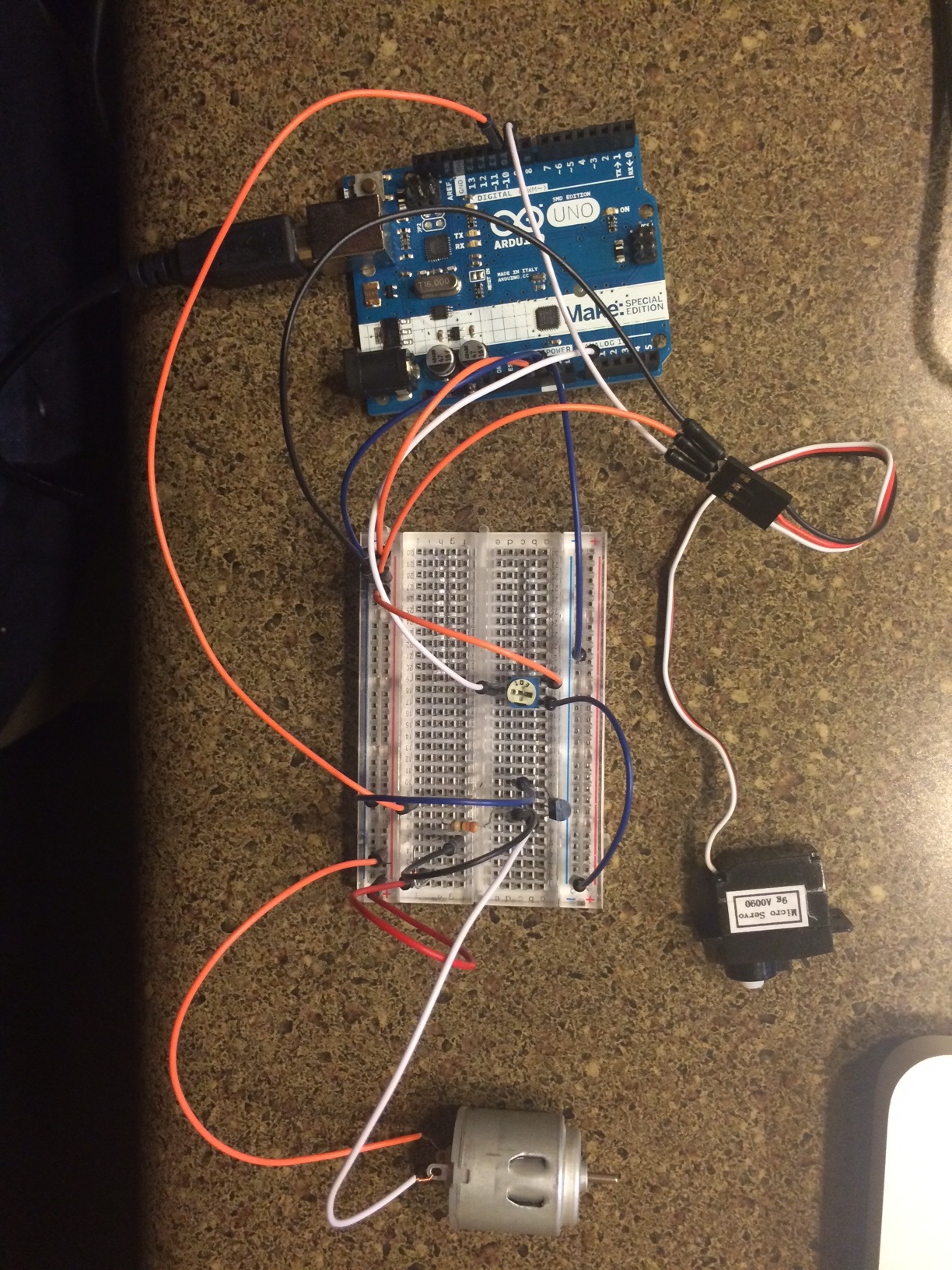 DC motor and Servo control in the same code - General Guidance ...