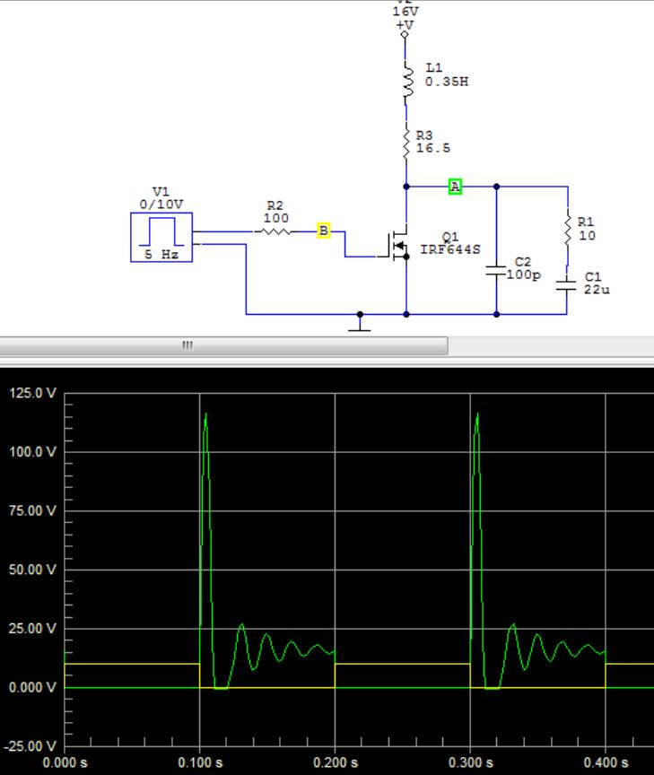 How to calculate resistor and capacitor size for snubber circuits