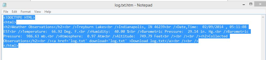 Code produces HTML file download instead of text file - Programming ...