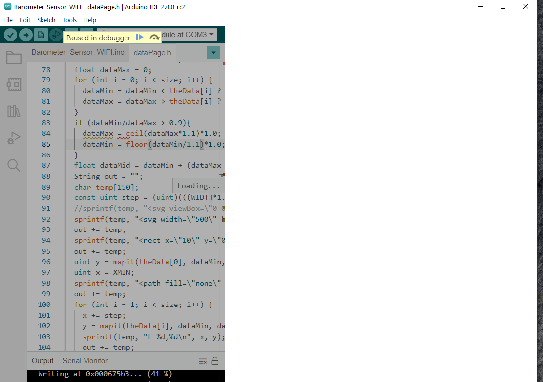 IDE screen lockup - IDE 2.x - Arduino Forum