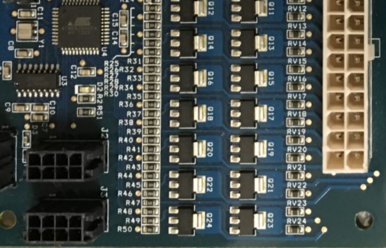 What is circuit board marking RV? N Channel Between Drain and Ground