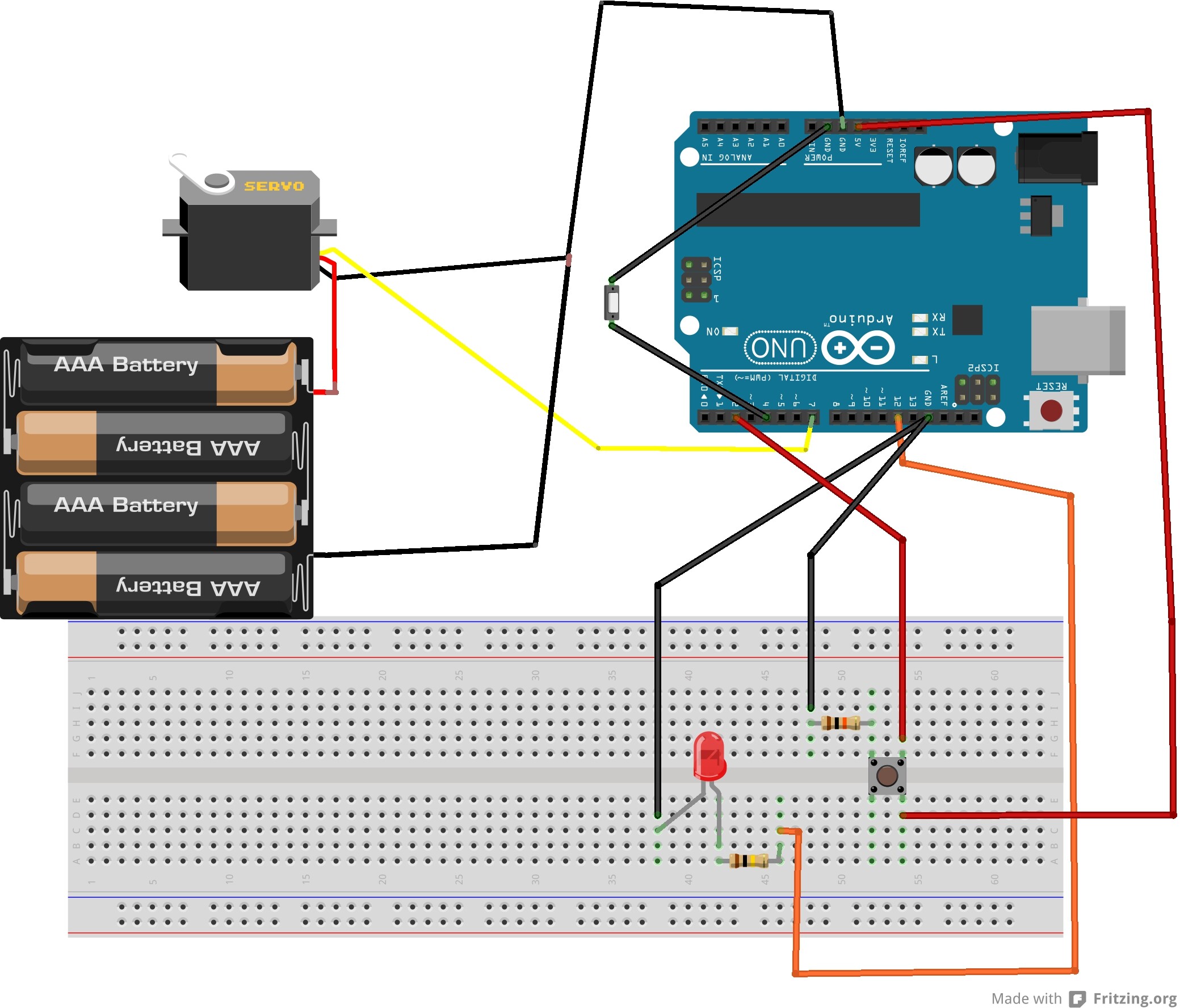 Servo+buttons+ voltage to pins - Jobs and Paid Consultancy - Arduino Forum