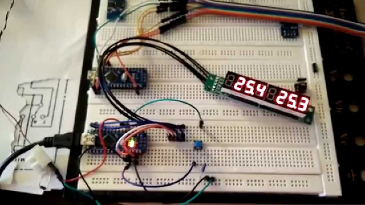 8 digit 7 segment module display - two temperature - Programming ...